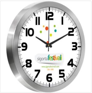 V30-580-B Metalize Duvar Saati